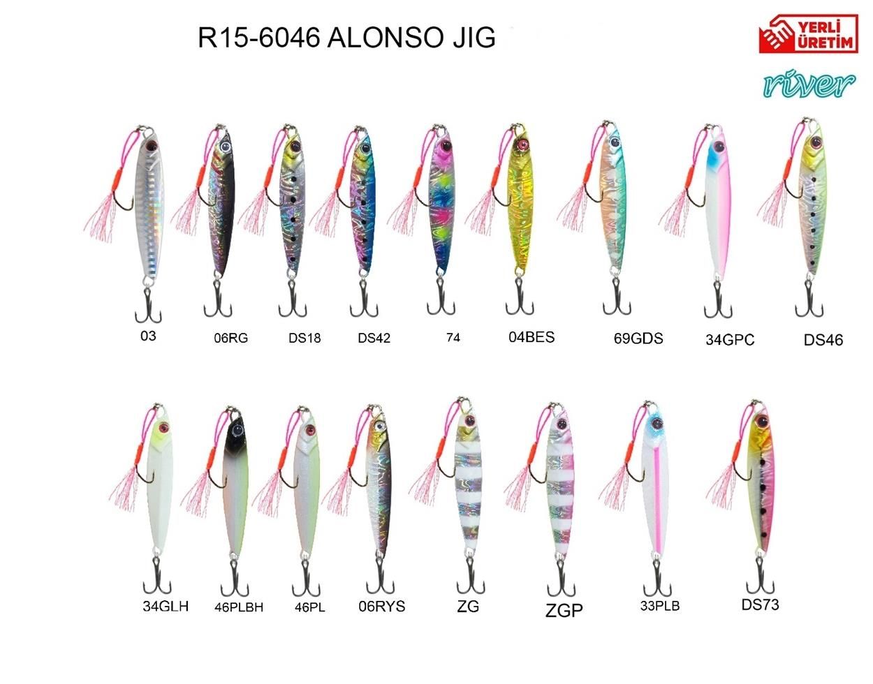 River Alonso Jig Lure Baby Jig 10 Gr