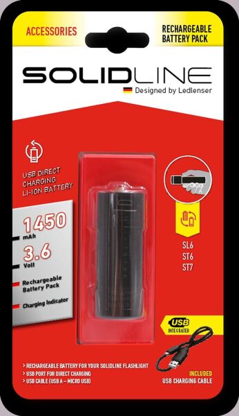 Solidline 1450 mAh Şarj Edilebilir Batarya