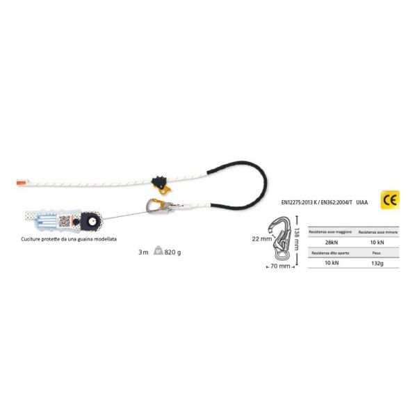 Beal Longe Adjust Air 300 cm Lanyard