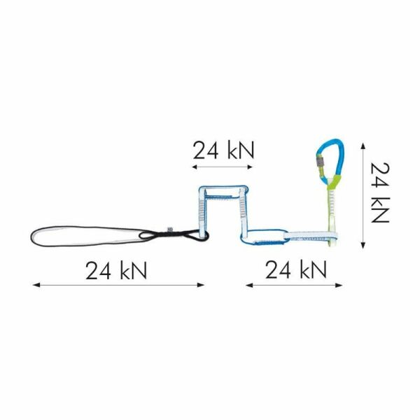 Climbing Technology Sport Chain 100 cm Lanyard Zincir Perlon