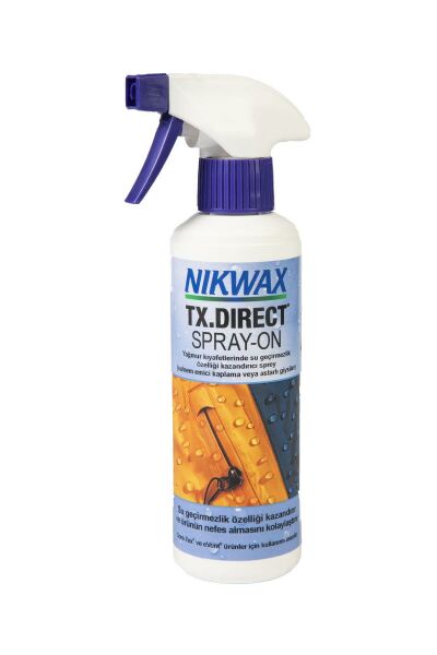 Nikwax TX.Direct Spray-On Teknik Malzeme Su Geçirmezlik Spreyi Mor