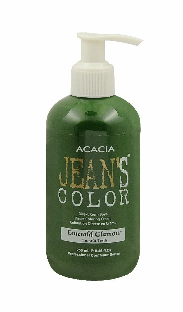 Jean’s Color Su Bazlı Amonyaksız Saç Boyası 250 Ml. - Zümrüt Yeşili