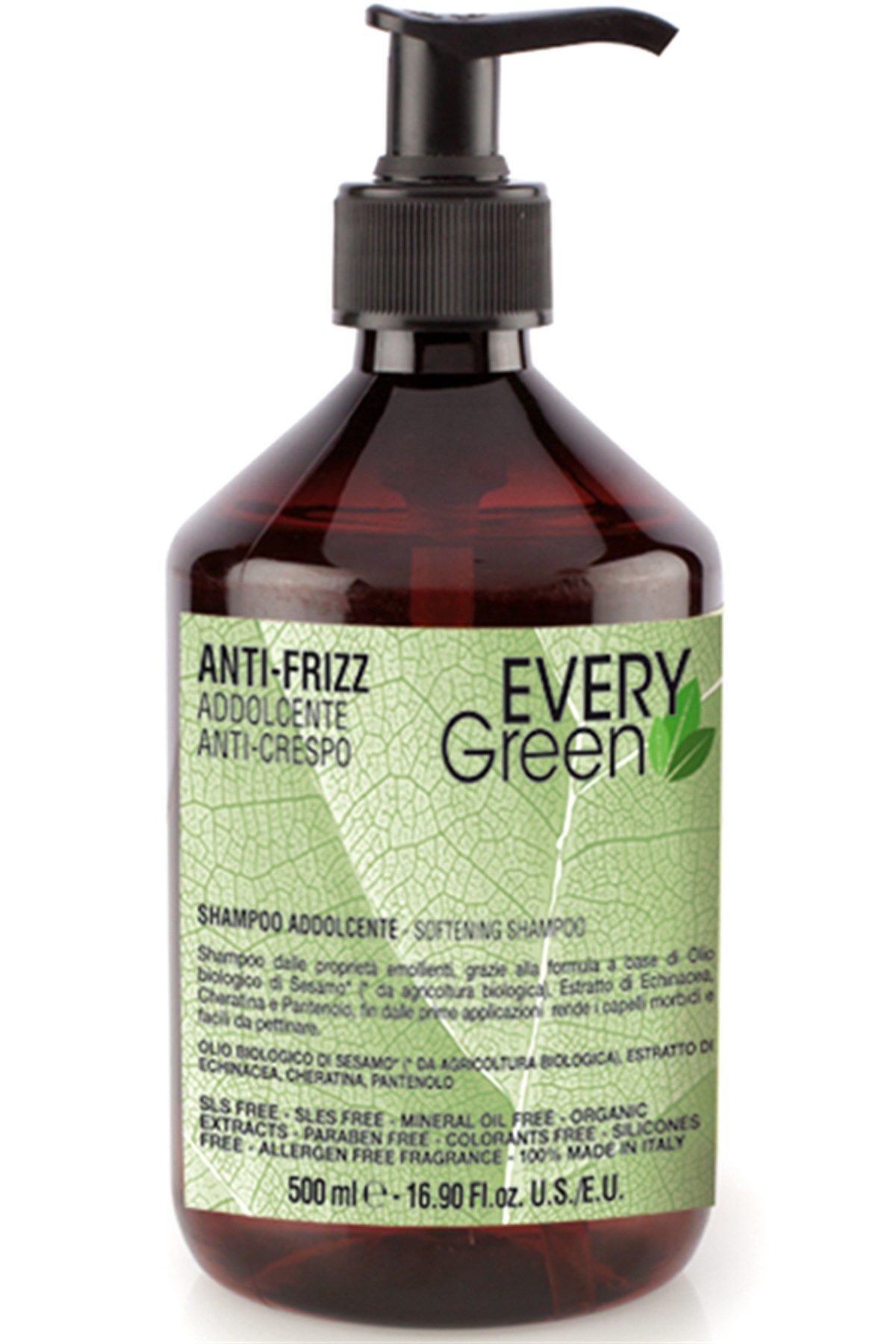 EveryGreen Anti Frizz Softening Shampoo - Kabaran Saçlara Özel Bakım Şampuanı 500 Ml.