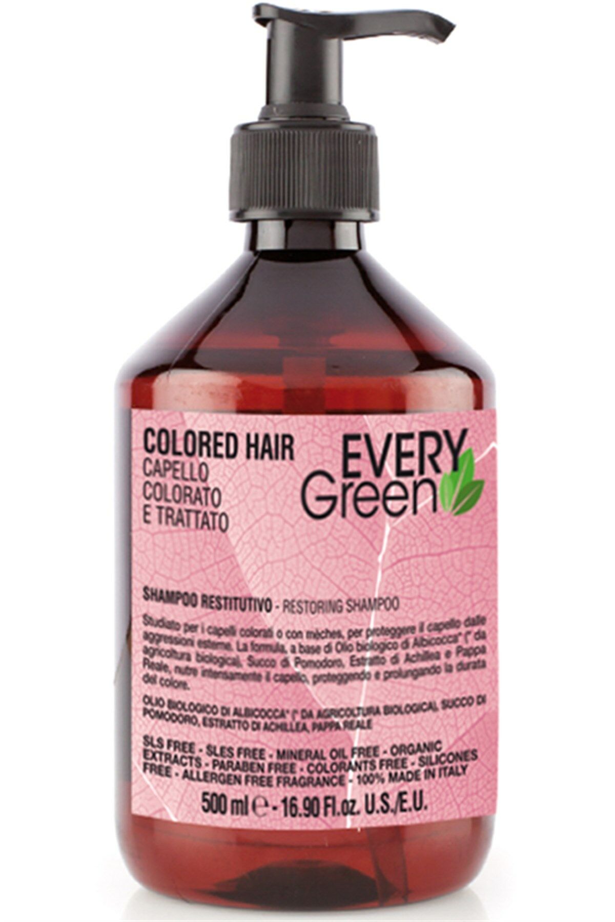 EveryGreen Colored Hair Restoring Shampoo - Boyalı Saçlara Özel Bakım Şampuanı 500 Ml.