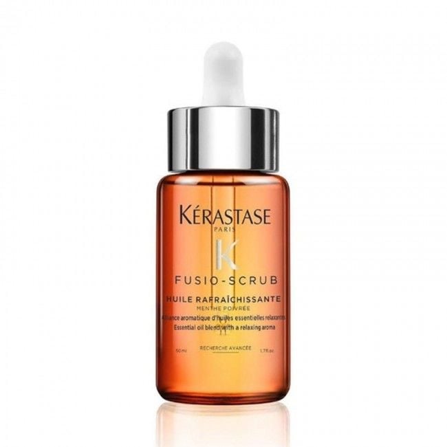 Kerastase Fusio-Scrub Huile Rafraichissante Menthe Poivree - Peeling İçin Konsantre Mentol Yağı 50 ML.