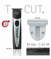 Moser T-Cut - Profosyonel - T Bıçak Saç Sakal Sıfırlama Makinası