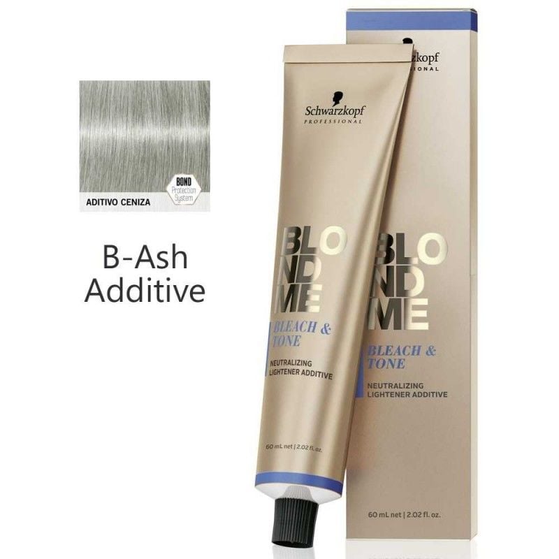 Schwarzkopf BlondMe Bleach and Tones - Açıcı Özellikli Krem Boya 60 Ml. B - Ash Additive