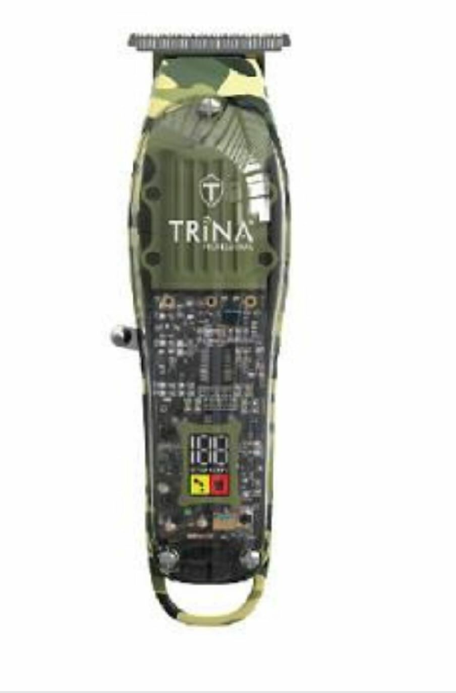 Trina TRNSACKS0056 Kamufulaj - Profesyonel Saç Sakal Kesme Makinası Digital Ekran - Kamufulaj