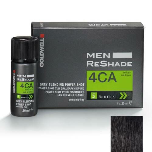 Goldwell Men ReShade - Erkeklere Özel Beyazlayan Saçlar İçin Renklendirici Köpük 4x20 Ml. - 4CA