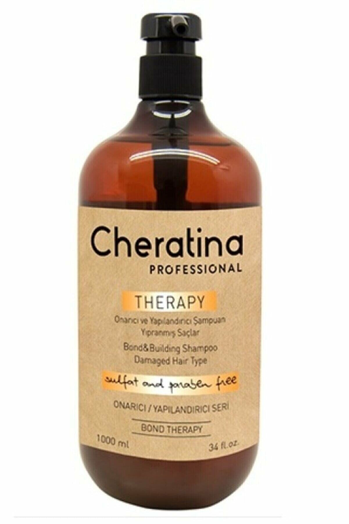 Cheratina Bone Therapy Shampoo - Tüm Saçlar için Onarıcı ve Yapılandırıcı Bakım Şampuanı 1000 Ml.