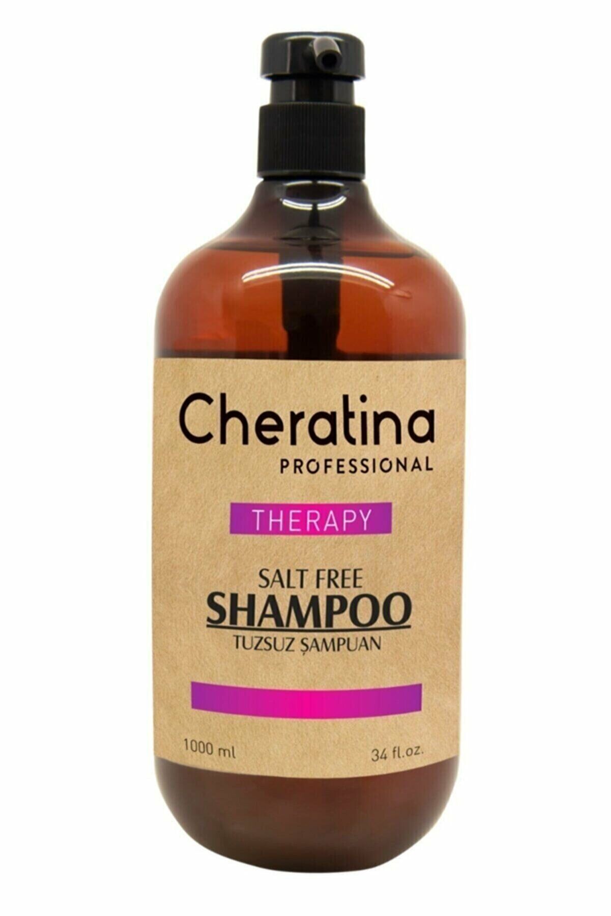 Cheratina Therapy Salt Free Shampoo - Tüm Saçlar için Besleyici ve Tuzsuz Bakım Şampuanı 1000 Ml.