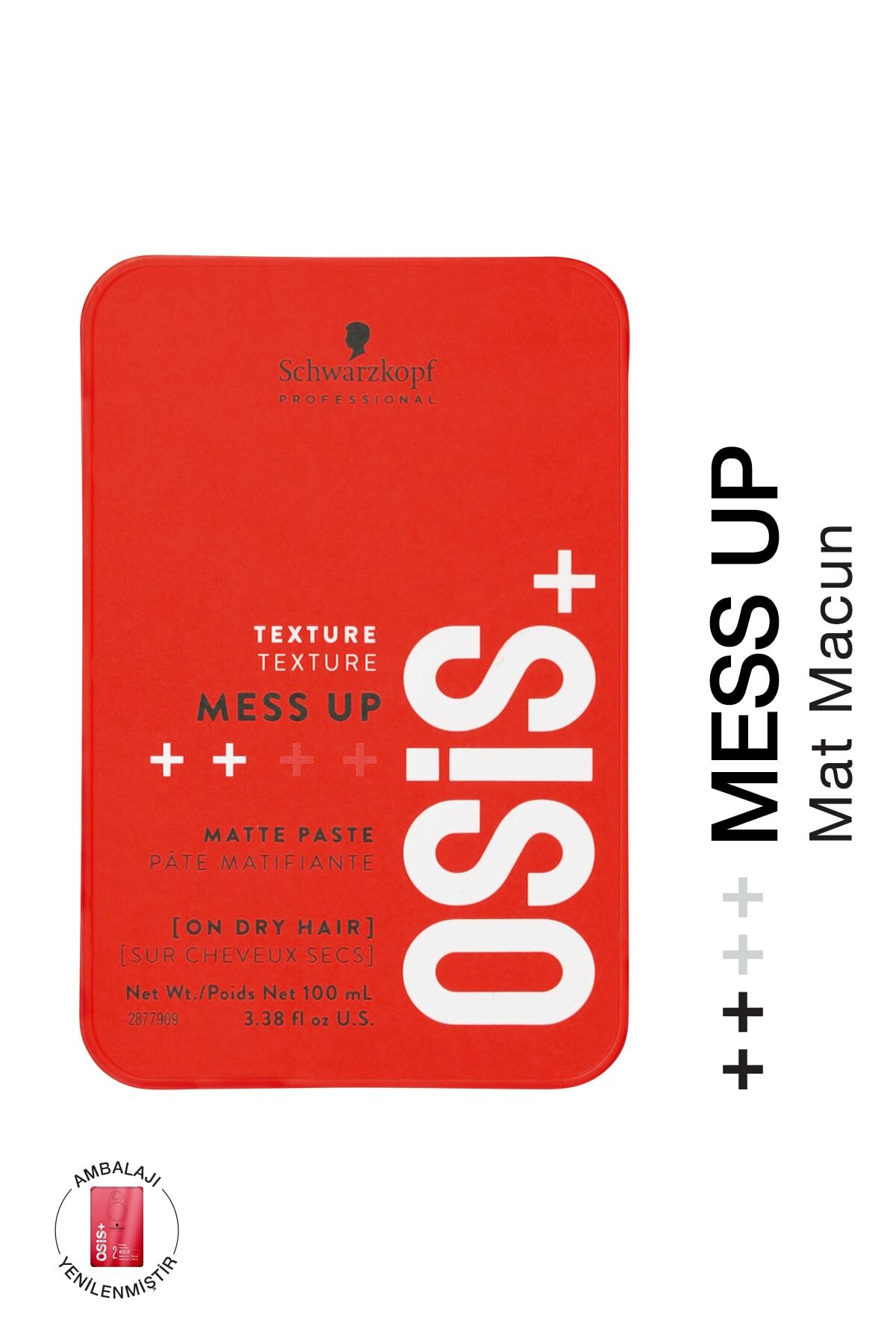 Schwarzkopf Osis+ Mess Up Mat Krem Wax 100 Ml.