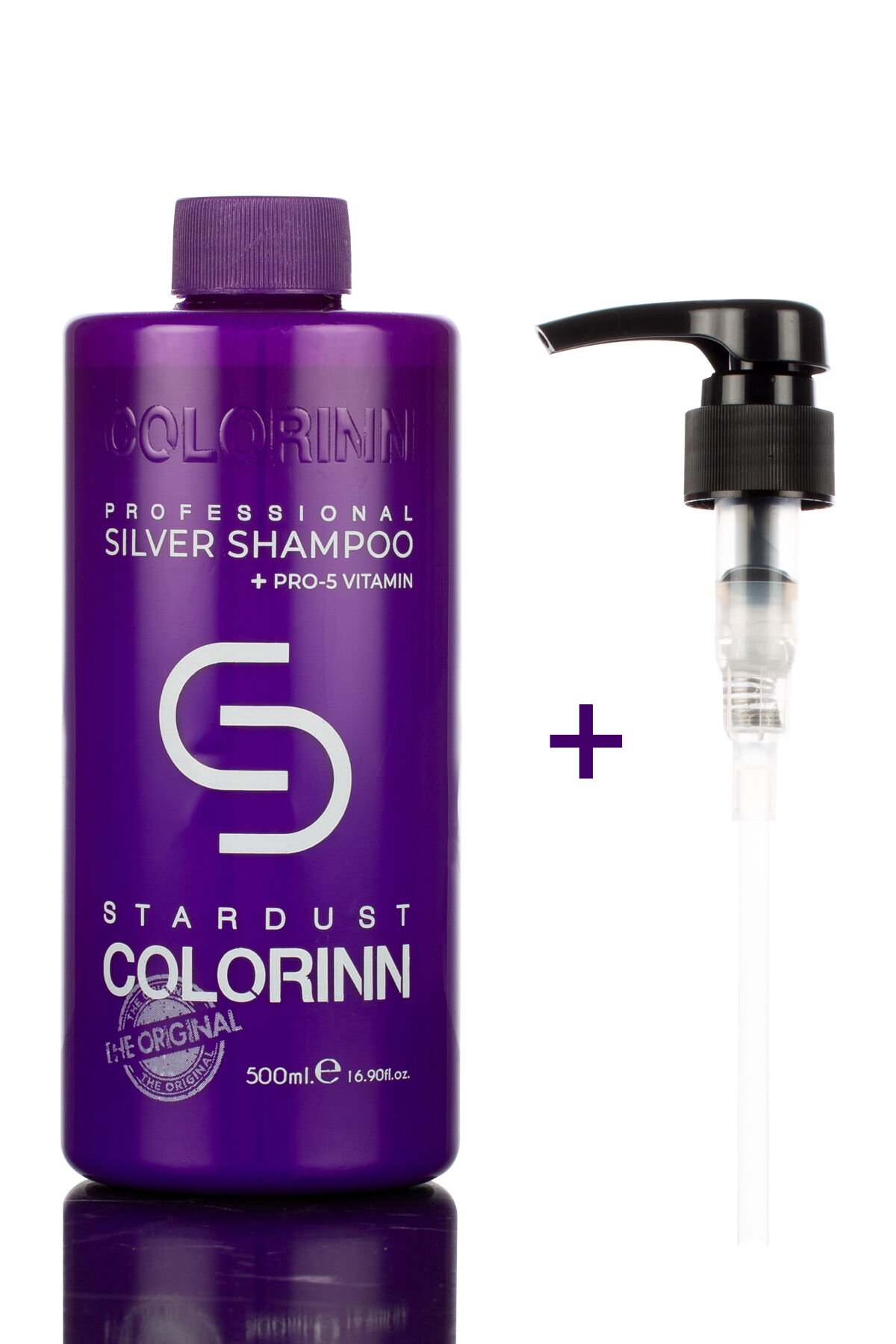Colorinn Silver + Pro-5 Shampoo - Tüm Saçlar için Turuncu Önleyici Şampuan 500 Ml.