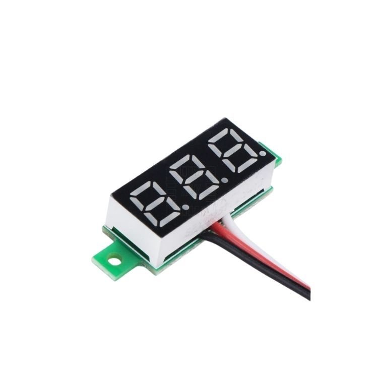 0.28'' Mini Dijital Voltmetre 3 Kablolu - Kırmızı