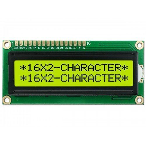 16x2 LCD Ekran - Yeşil Üzerine Siyah