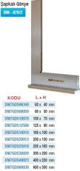 DW Measuring DIN 875 Şapkalı Gönyeler (Ölçü Seçeneklerine Bakınız)