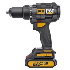 CAT DX11 18Volt/2.0Ah Li-ion Çift Akülü Kömürsüz Profesyonel Şarjlı Matkap