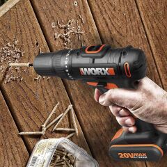 WORX WX108 20Volt/2.0Ah. Li-ion Çift Akülü Profesyonel Şarjlı Matkap