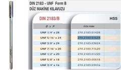 Werka DIN2183/B UNF HSS Düz Makine Kılavuzu(Ölçü Seçeneklerine Bakınız)