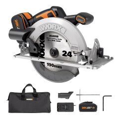 WORX WX520 20Volt 4.0Ah. Li-ion Kömürsüz Profesyonel Daire Testere