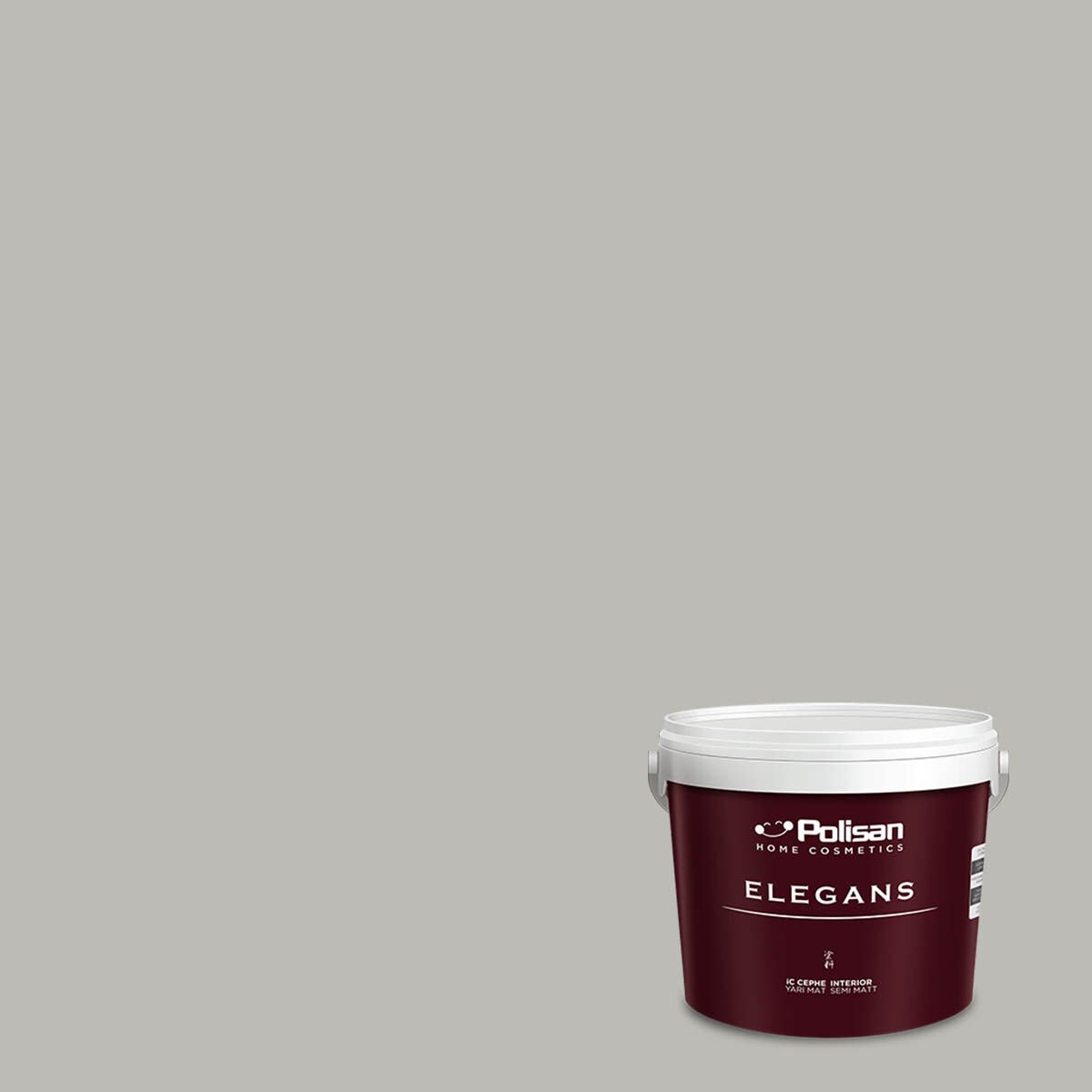 Polisan Elegans Yarı Mat İç Cephe Boyası 2,5 Litre Sakin Gri 4483 Cİ-7622