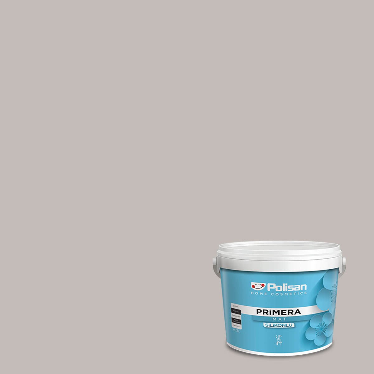 Polisan Primera Mat İç Cephe Boyası 15 Litre Dogal Gri 4002 Cİ-6203