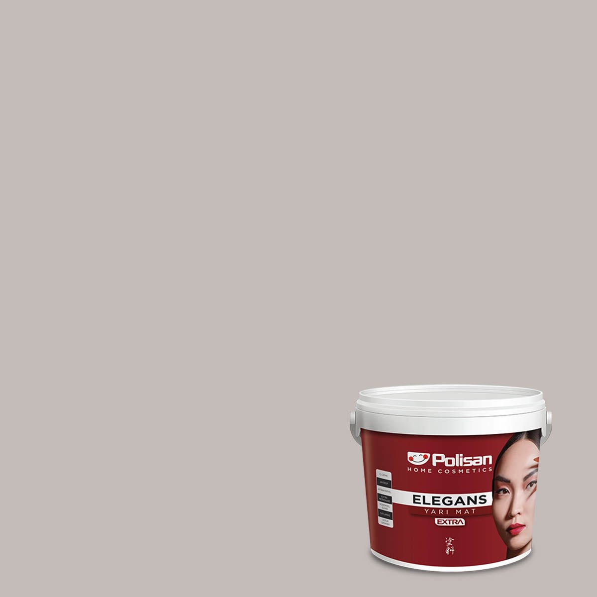 Polisan Elegans Extra Yarı Mat İç Cephe Boyası 15 Litre Dogal Gri 4002 Cİ-6203