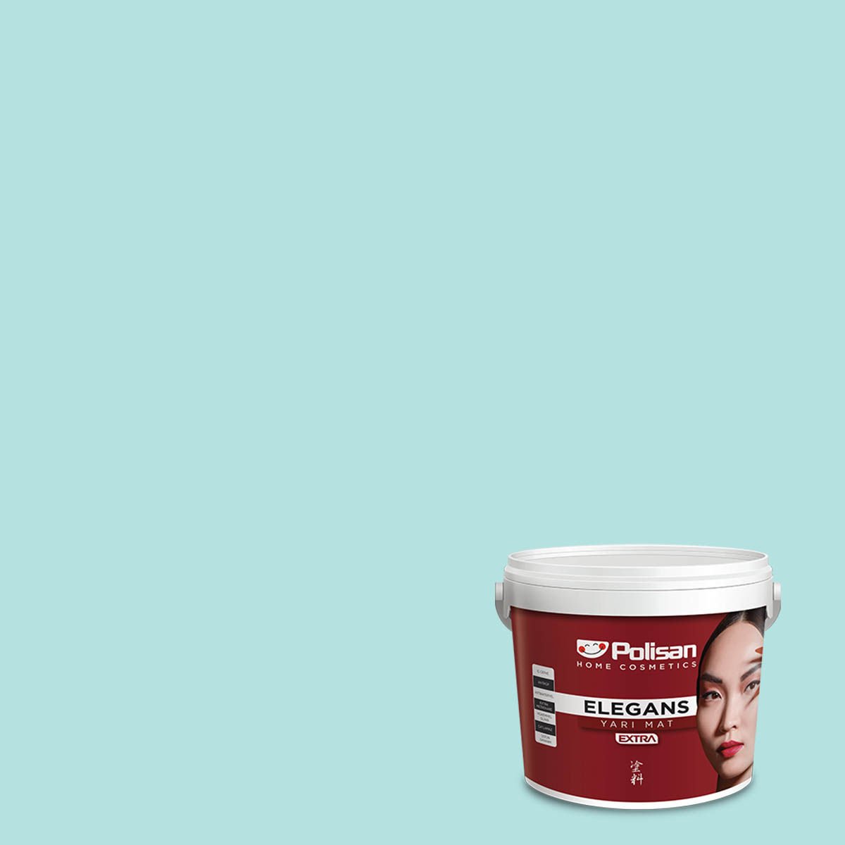 Polisan Elegans Extra Yarı Mat İç Cephe Boyası 12,5 Litre Mint Yeşili 4388 Cİ-7422