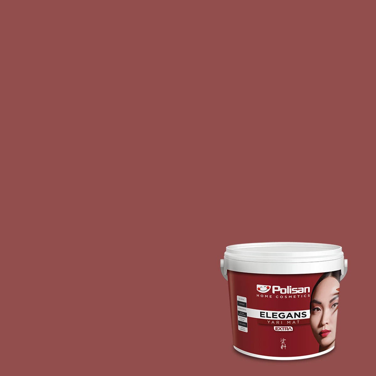 Polisan Elegans Extra Yarı Mat İç Cephe Boyası 15 Litre Osmanlı Kırmızısı 790 Cİ-7115