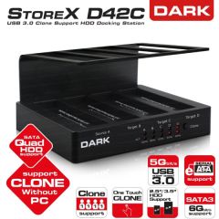 DARK DK-AC-DSD42C D42C USB3.0 OFFLINE CLONE 4LÜ DİSK İSTASYONU