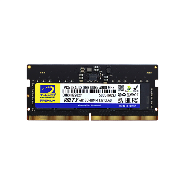 TWINMOS TMD58GB4800S40 DDR5 8GB 4800MHZ CL40 NOTEBOOK RAM