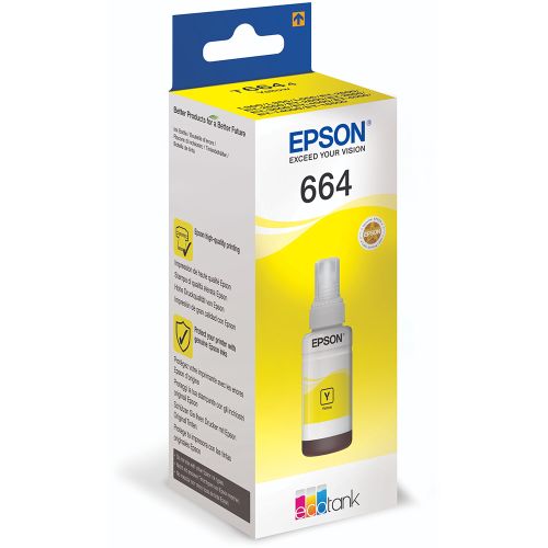 EPSON C13T66444A (T664) SARI MÜREKKEP 70ML