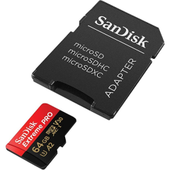 SANDISK SDSQXCU-064G-GN6MA 64GB MICRO SD EXTREME PRO 64GB 200MB/S