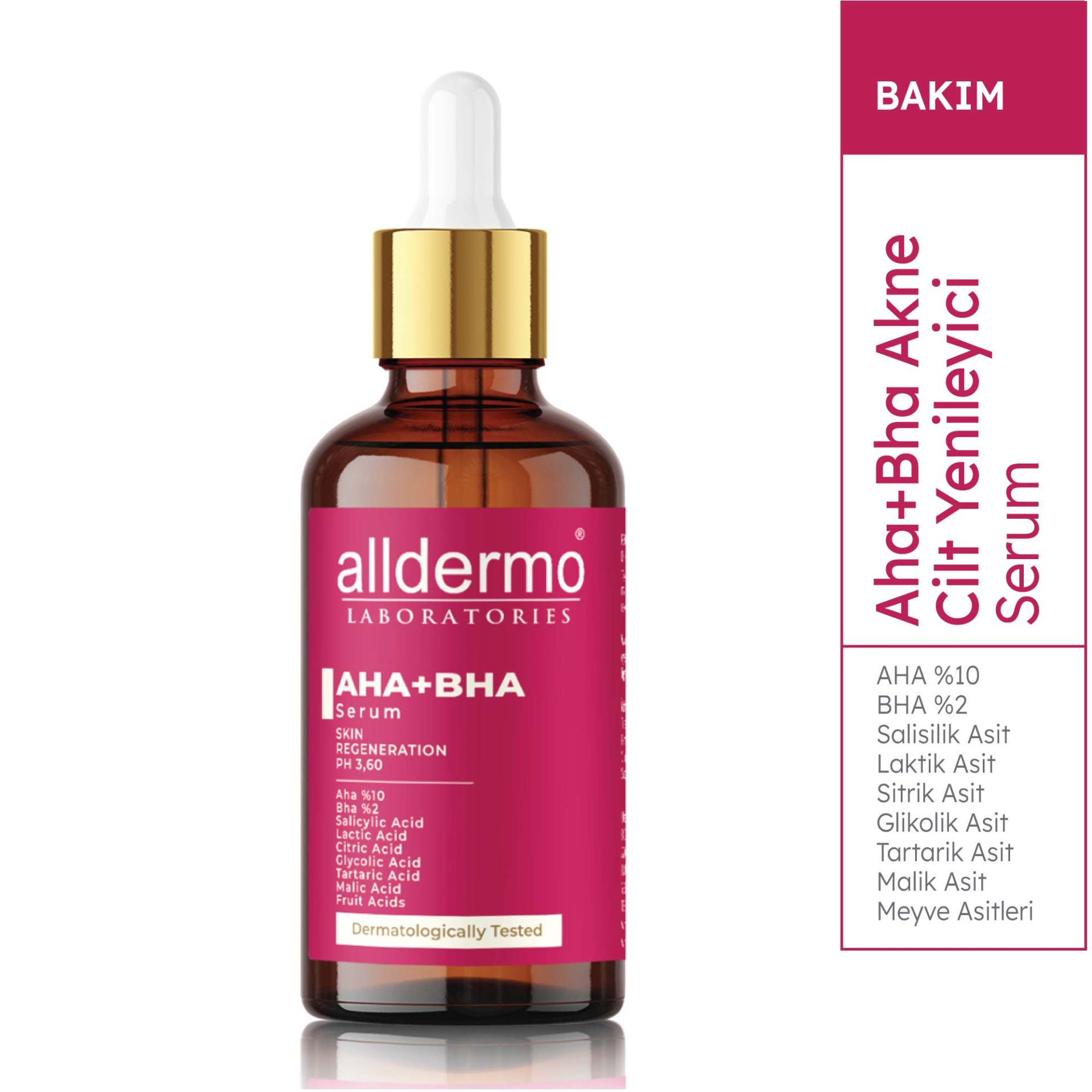 ALLDERMO AHA+BHA CİLT YENİLEYİCİ SERUM 30 ML