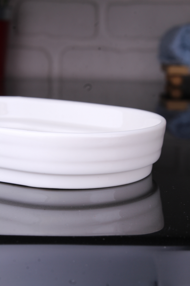 Pure Oval Porselen Kahvaltı Tabağı - Servis Tabağı - Meze Tabağı 16 cm 1 Adet