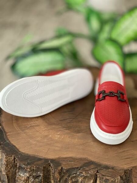 Pierre Cardin Günlük Rahat Tokalı Kadın Kırmızı Ayakkabı PC52322