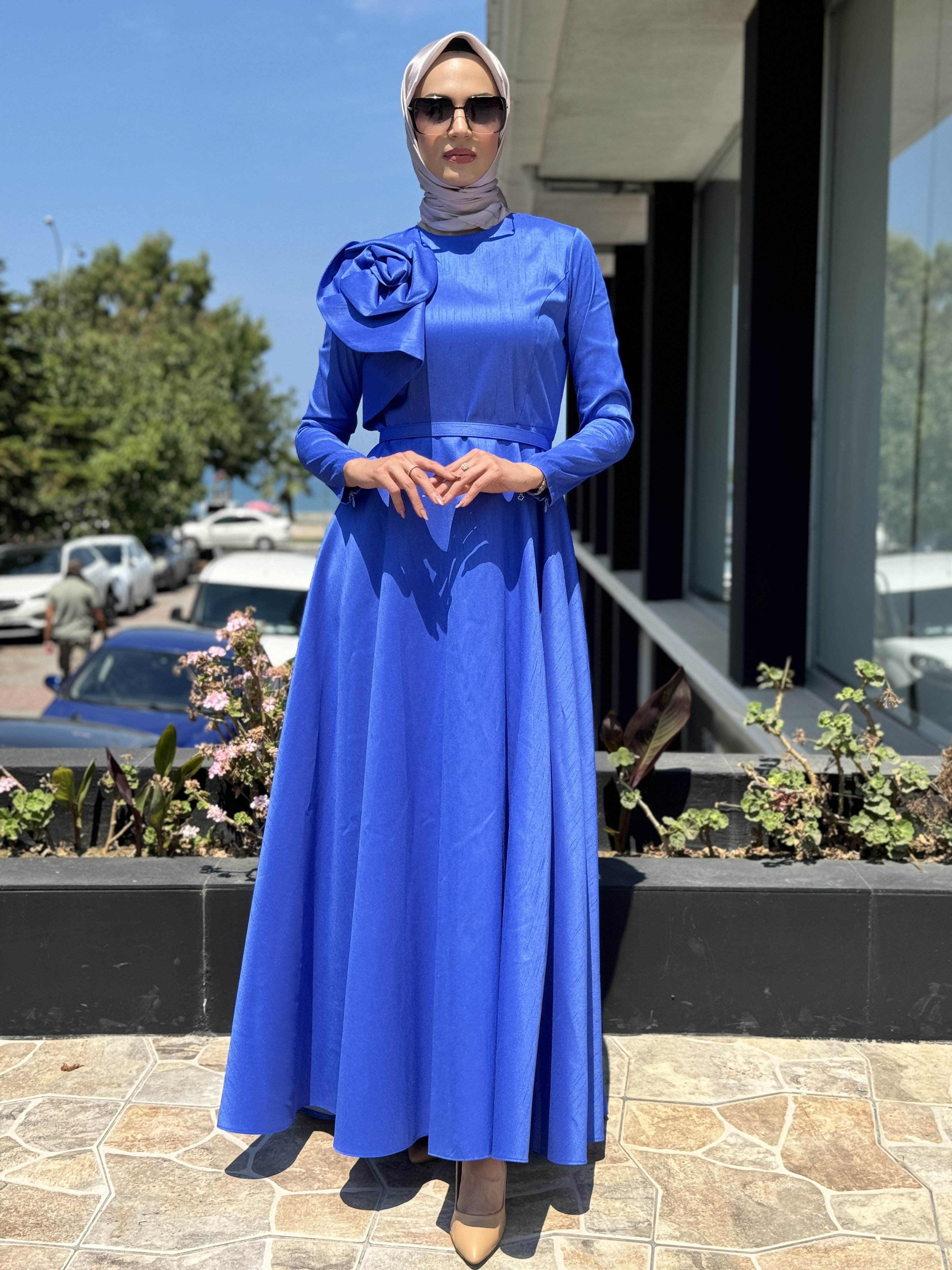 Jamila Sarah Şantuk Güllü Abiye Elbise 3038