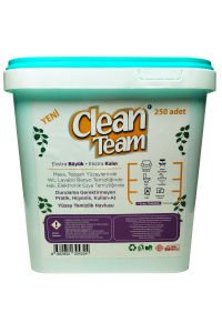 Clean Team Beyaz Sabun Kokulu Ekstra Kalın Ev Ofis Temizlik Havlusu 250 Adet