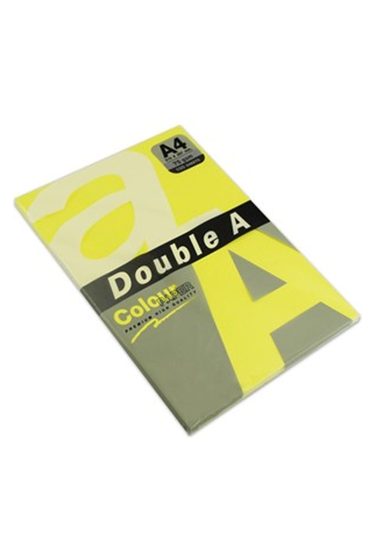 Double A Renkli Fotokopi Kağıdı 25 Lİ A4 75 GR Neon Sarı