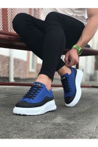 WG507 Siyah Mavi Erkek Ayakkabı