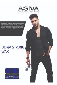 Agiva Hair Wax 155 Ml Ultra Strong Saç Şekillendirici 02 BLUE