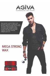 Agiva Hair Wax 155 Ml Mega Tutuş Daha Sert Görünümlü Saç Şekillendirci05 RED