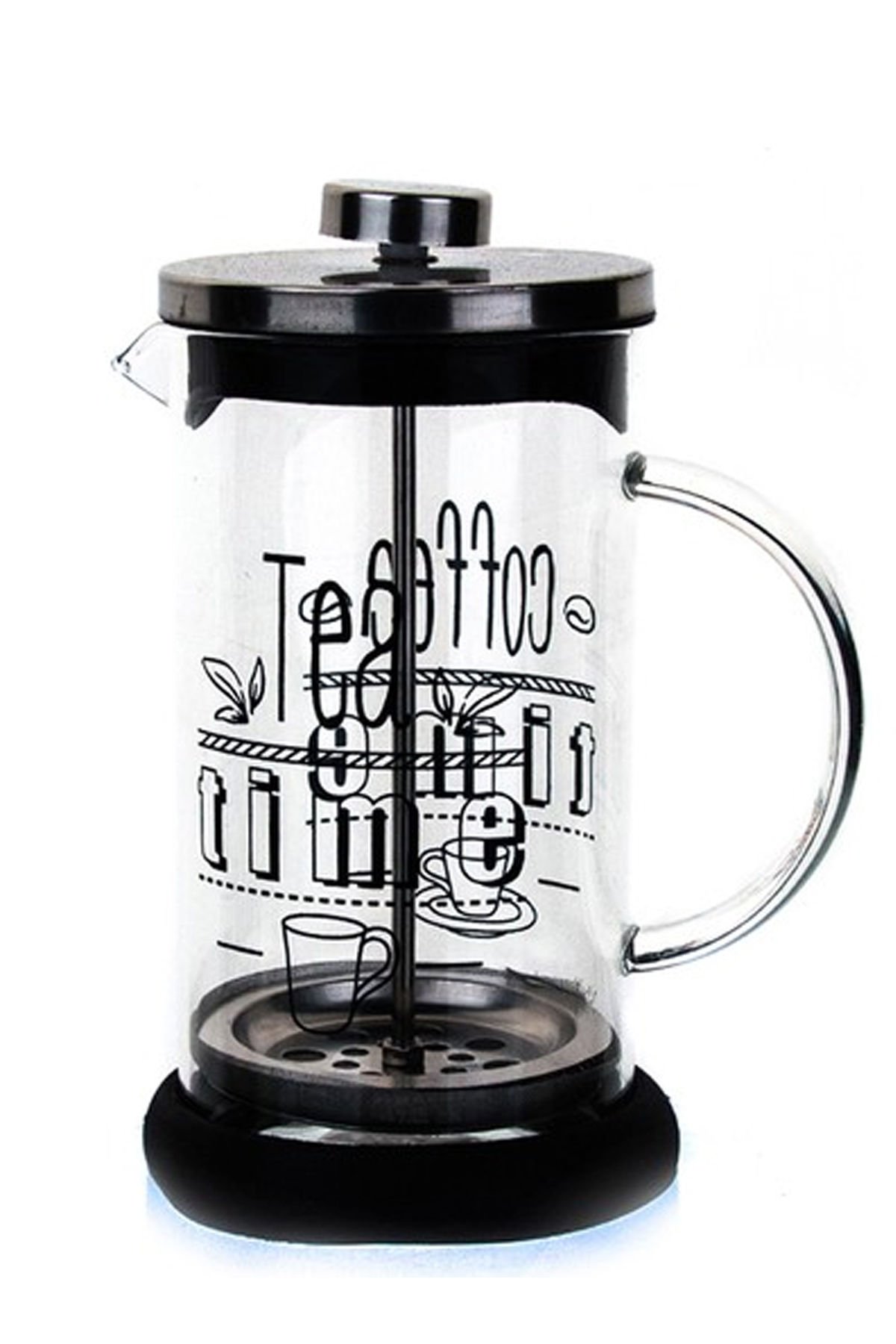 French Press Cam 600 ml Bitki Çayı Filtre Kahve