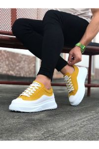 WG507 Beyaz Sarı Erkek Ayakkabı