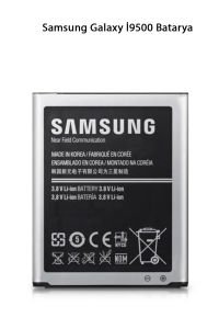 Samsung Galaxy S 4 İ9500 Batarya Pil 2600 mAh