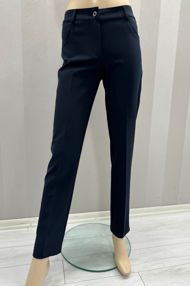 MissWhence Cigarette Pants-Navy Blue 24104