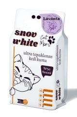 Snow White 20lt Beyaz Bentoint Lavanta Kokulu Ince Taneli Kedi Kumu Ultra Topaklanma