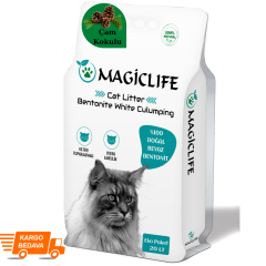 Magiclife 20 Lt İnce Tane Çam kokulu Beyaz Kedi Kumu İnce Taneli