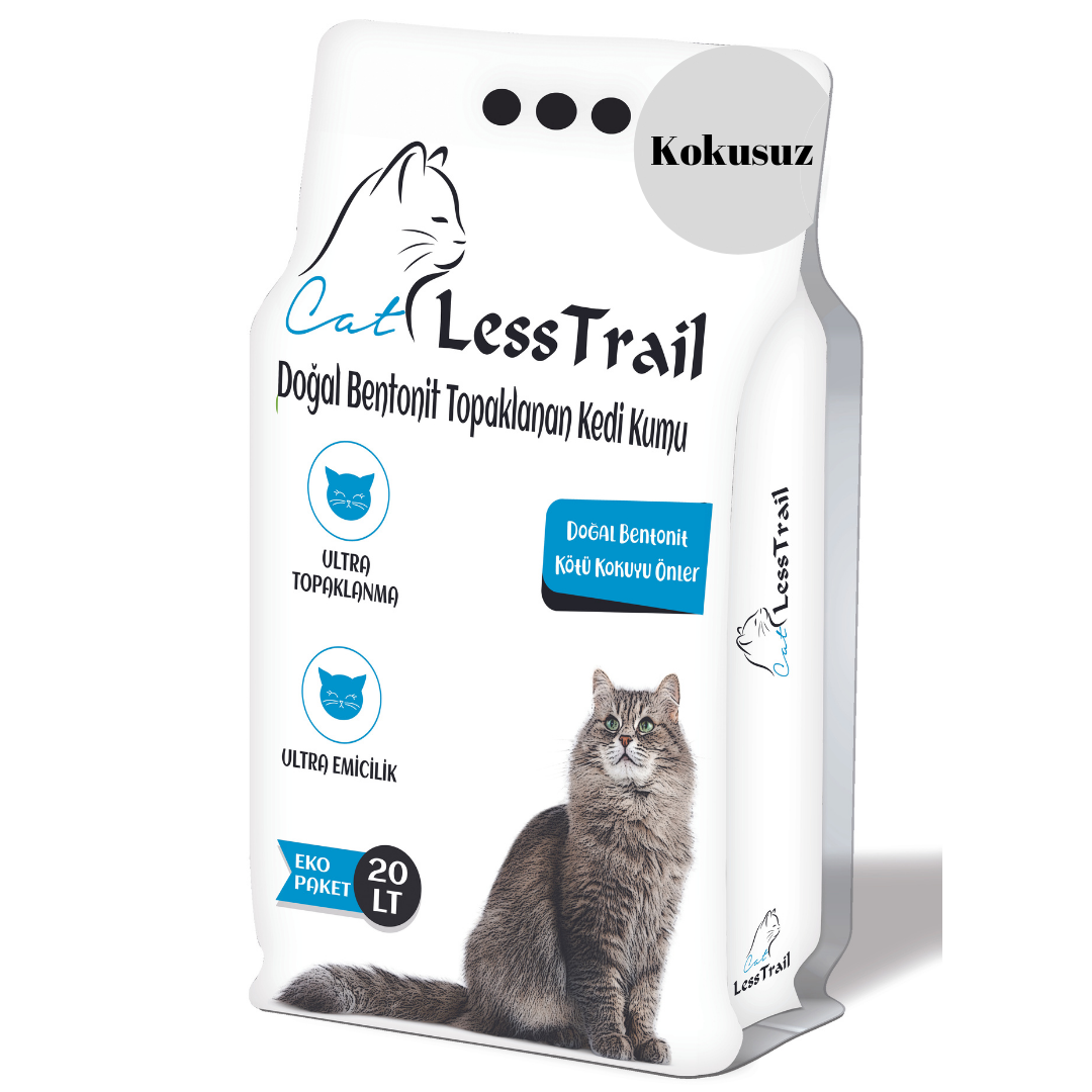 Less Trail Topaklanan Kokusuz Ince Tane Eko 20 lt Kedi Kumu