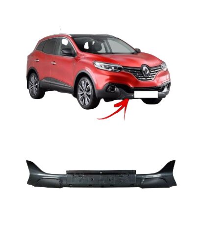 Kadjar Ön Tampon Alt Plakalık (Parlak Siyah) (2013-2018) 620264986R - Yerli Kaporta